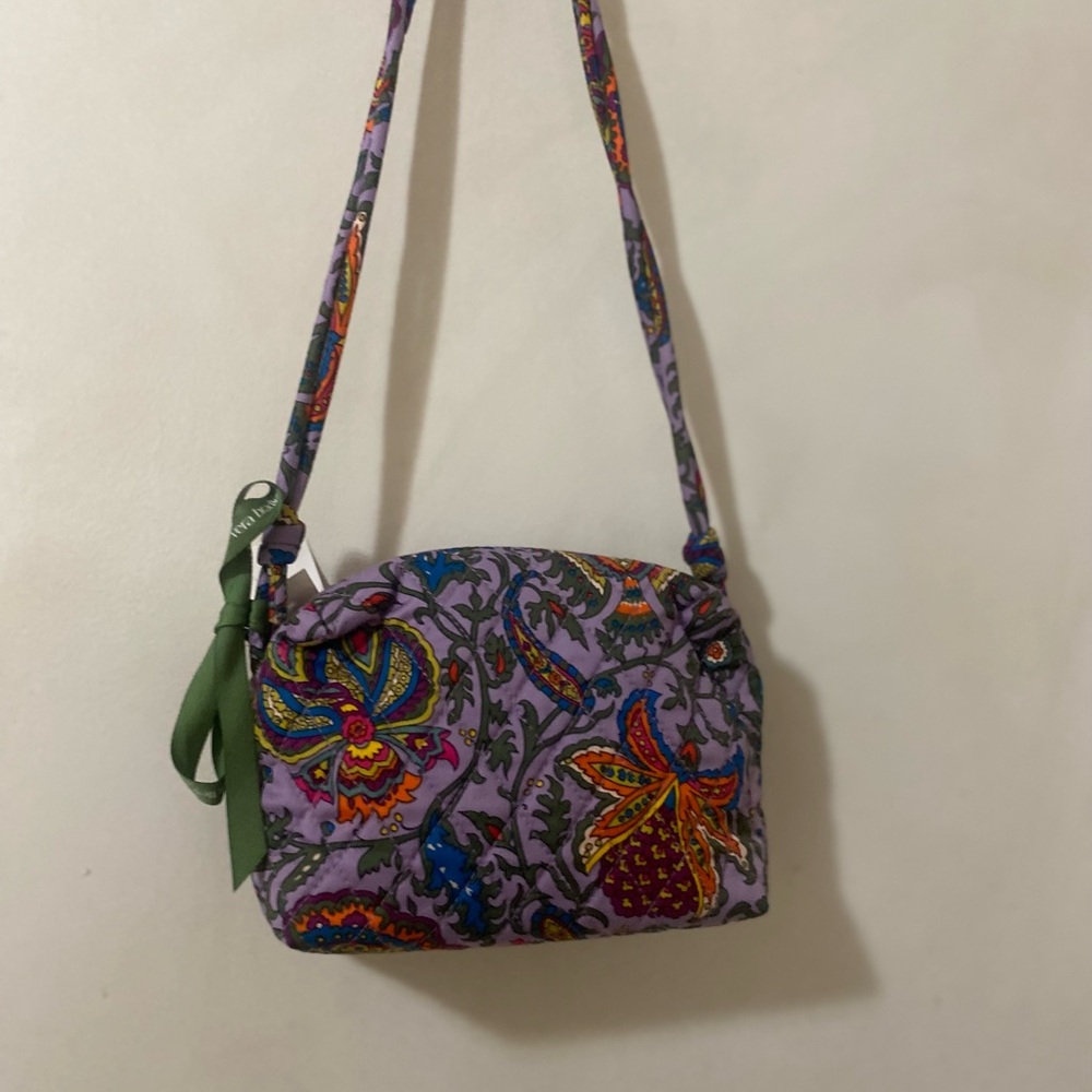 Vera Bradley Blake Crossbody Bag Minimalist Marrakesh Purple - Picture 2 of 12
